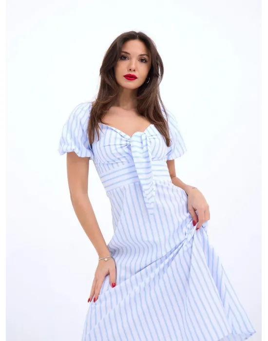 5948 ELBİSE-LOS ANGELES ÇİZGİLİ