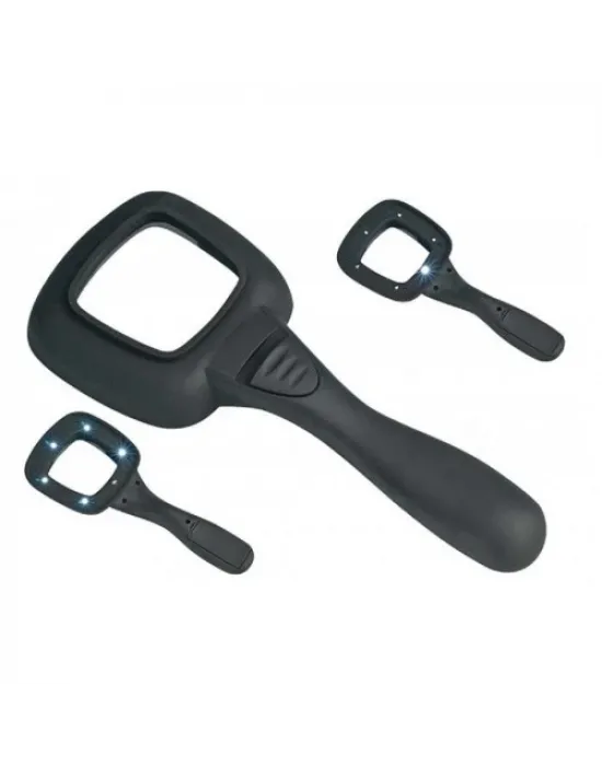 6 Ledli Ve Mor Işıklı Büyüteç 60mm