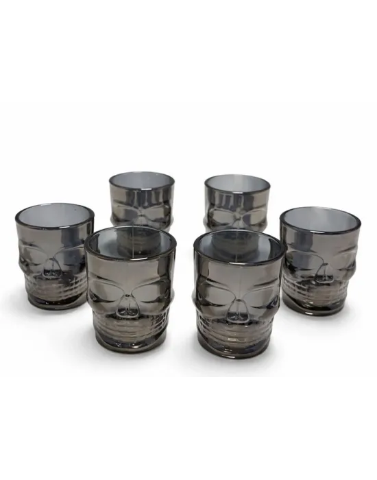 6lı Kurukafa Cam Shot Bardağı Alk5115