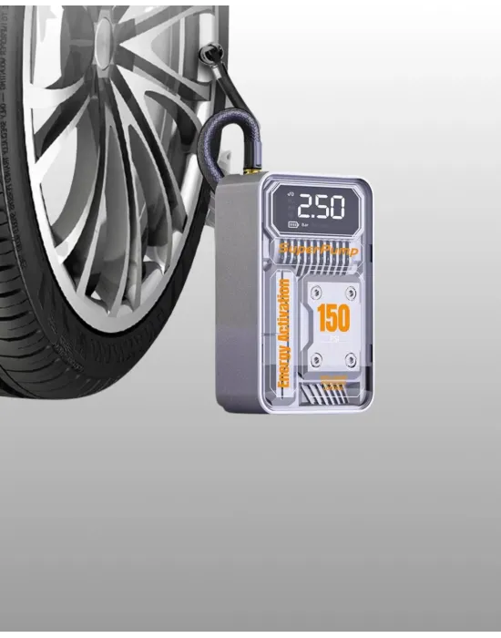 6000mah Bataryalı Led Ekranlı Akıllı Hava Kompresörü