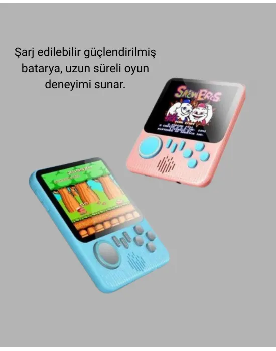 666 Oyunlu Retro Mini Oyun Konsolu – 3.5 Lcd Ekran Ve Çift Kişilik Oyun
