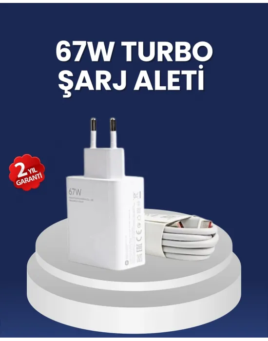 67 Watt Hızlı Şarj Adaptörü Samsung S20 S21 S22 S23 Uyumlu