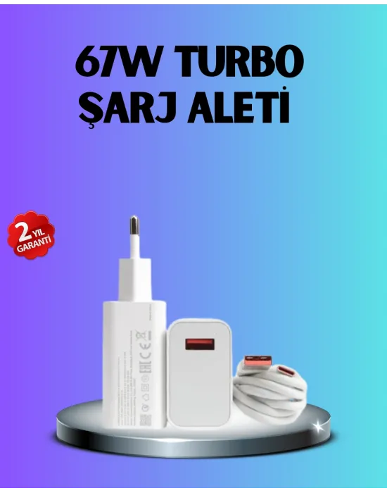 67 Watt Type C Hızlı Şarj Başlık Xiaomi Black Shark Uyumlu