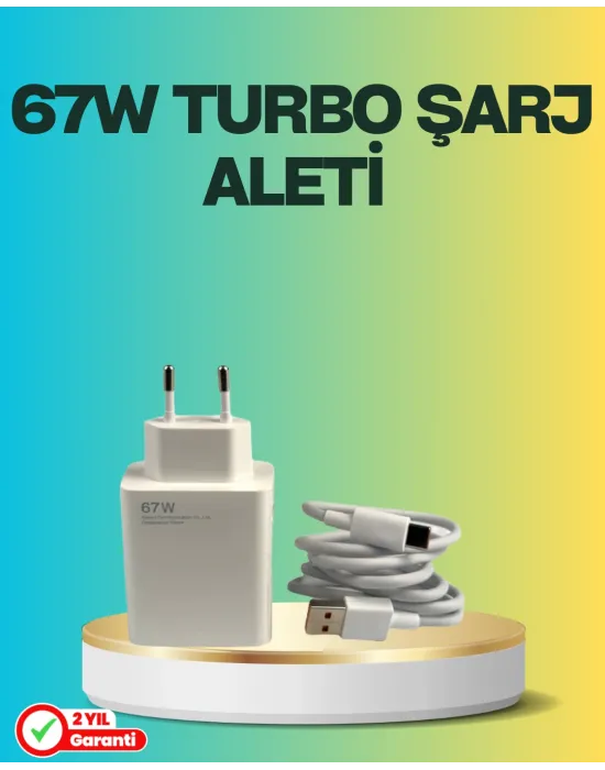 67 Watt Type C Turbo Şarj Seti