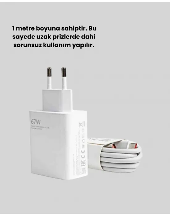 67 Watt Type C Turbo Şarj Seti