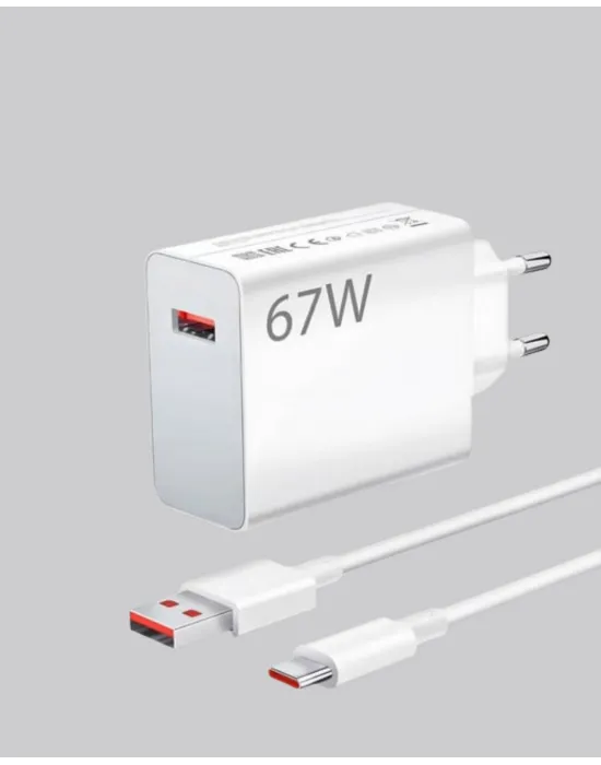67 Watt Type C Turbo Şarj Seti