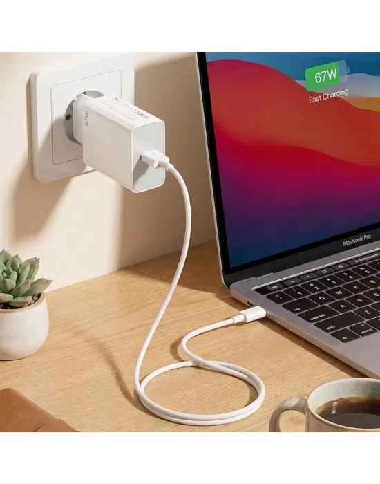67w Hızlı Şarj Adaptörü Usb To Type-c – Pd Destekli, Akıllı Hızlı Şarj Başlığı, Güvenli Güç Adaptörü