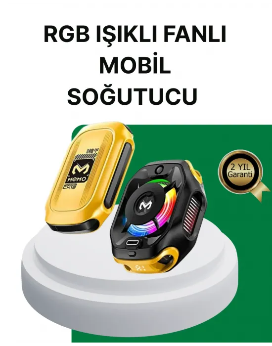 7 Kanatlı Vortex Fanlı Akıllı Telefon Soğutma Aparatı