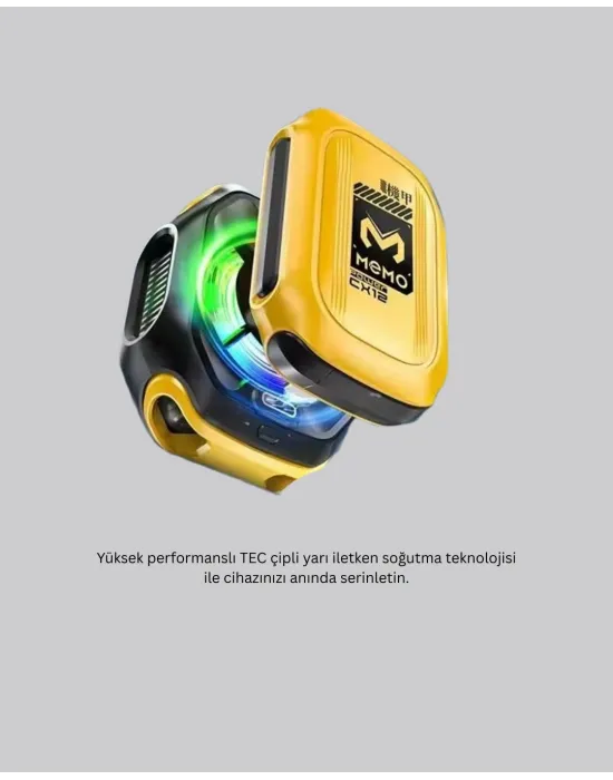 7 Kanatlı Vortex Fanlı Akıllı Telefon Soğutma Aparatı