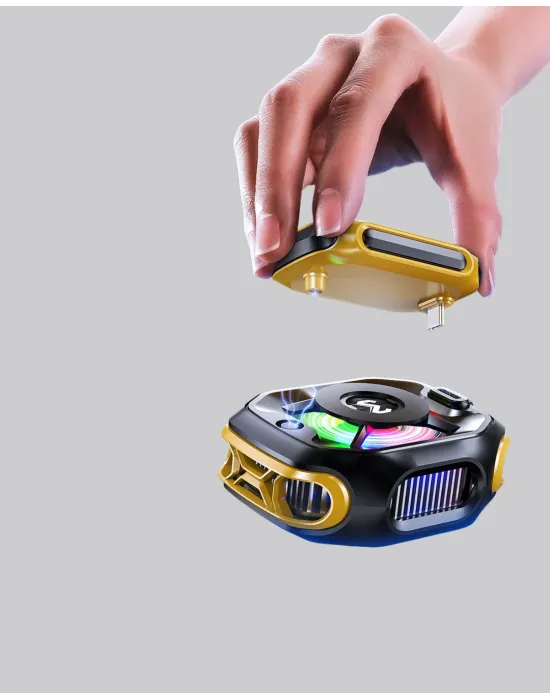 7 Kanatlı Vortex Fanlı Akıllı Telefon Soğutma Aparatı