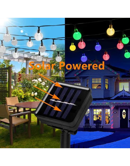 7m 50 Led Rgb Solar
