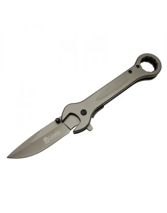8000b Anahtar Görünümlü Siyah Kamp Çakı 19 Cm - Otomatik, Metal Sap