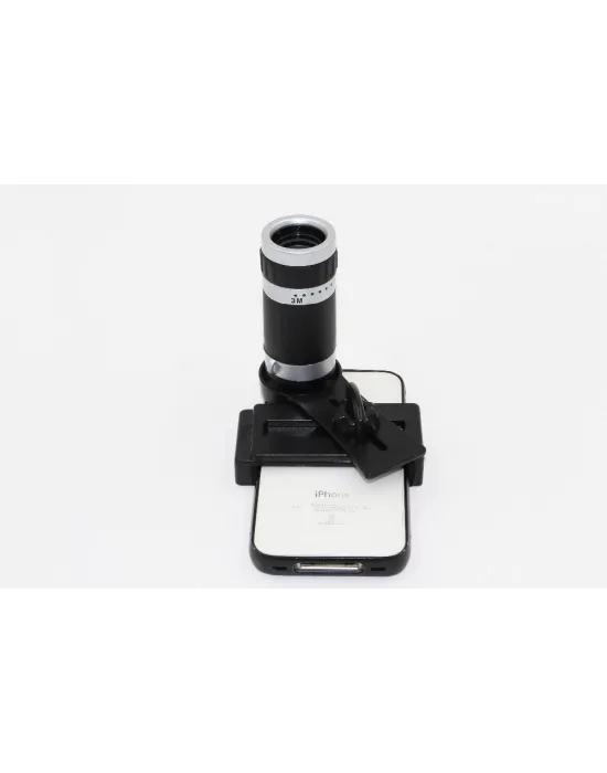 8x18 Zoom Teleskop Telefon Kamera Lensi Mini El Dürbünü