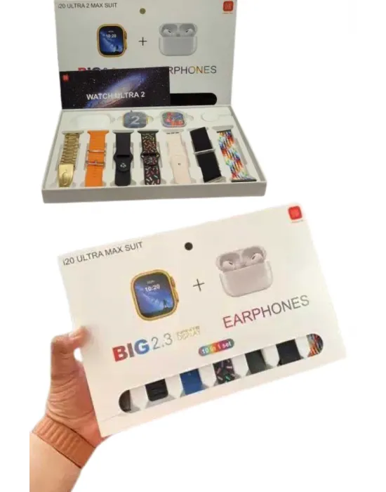 9 Ultra Akıllı Saat 49mm 2inç Ekran 7 Kordonlu Ve Bluetooth Kulaklık