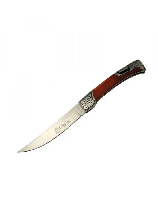 A 3165 A Kamp Çakı 24 Cm - Ahşap Metal Saplı, Kemerlikli