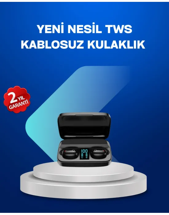 A10s Tws Bluetooth 5.0 Kablosuz Kulaklık 1800 Mah Şarj Kutulu