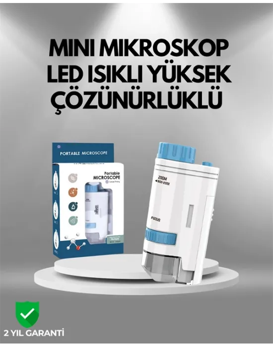 Abs Gövdeli Öğrenci Ve Hobi Mikroskobu – Mavi Renk