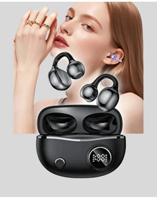Açık Kulak Tasarımlı Bluetooth 5.4 Kablosuz Kulaklık – Uzun Pil Ömrü