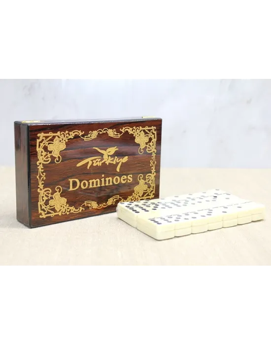 Ahşap Kutulu Domino Oyunu Alk4220