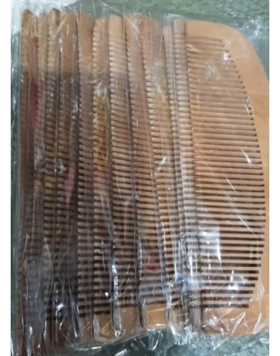 Ahşap Tarak 12li Paket Dar Dişli Oval