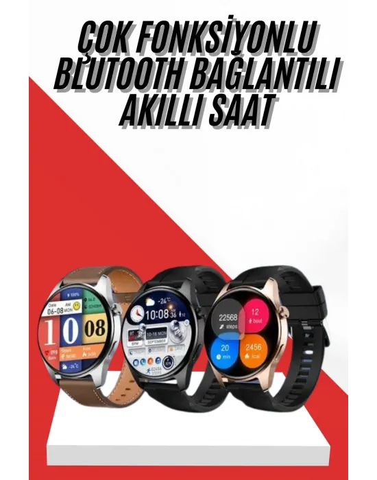 Akıllı Saat 1.5 Inç Amoled Ekran Çift Kordonlu Gps Nfc Uyumlu