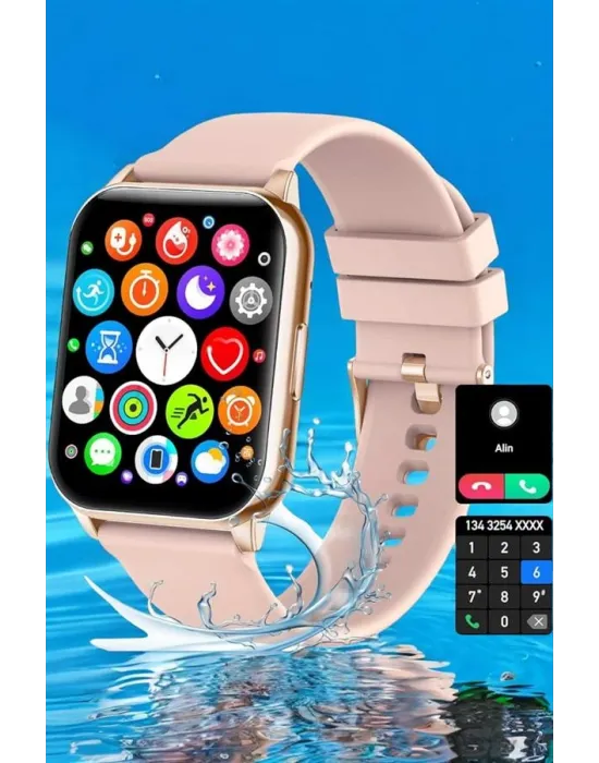 Akıllı Saat Amoled Ekran 3 Kordonlu Aksesuar Hediyeli Sesli Görüşme