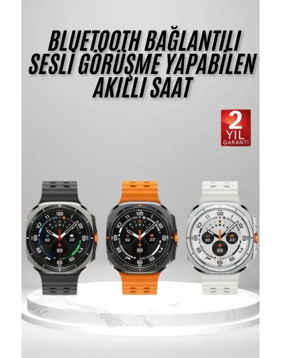Akıllı Saat Amoled Ekran Bluetooth Bağlantılı Sağlık Takibi Gps Uyumlu