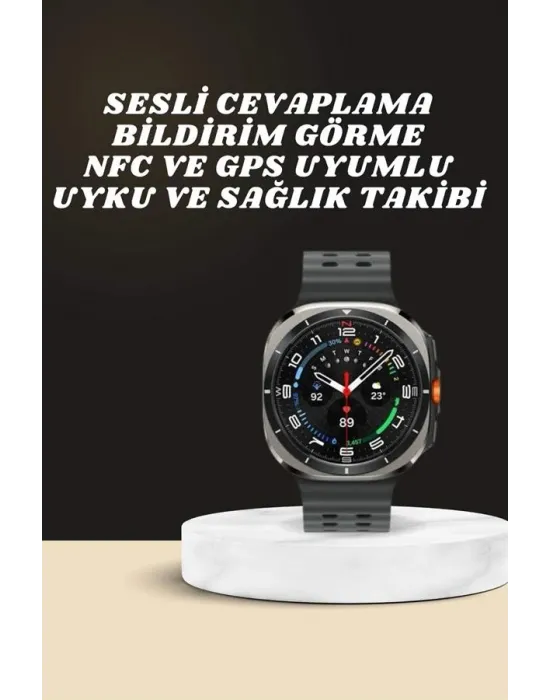 Akıllı Saat Amoled Ekran Bluetooth Bağlantılı Sağlık Takibi Gps Uyumlu