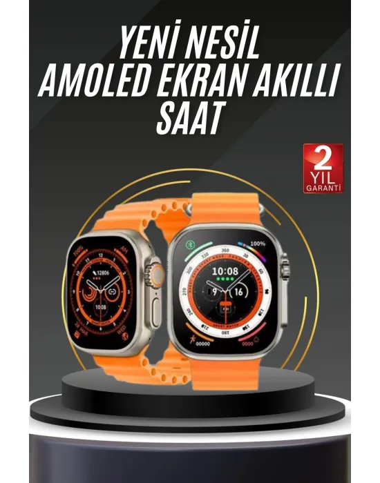 Akıllı Saat Android Ve İos Uyumlu 49 Mm Nfc Özelliği Gps Takibi