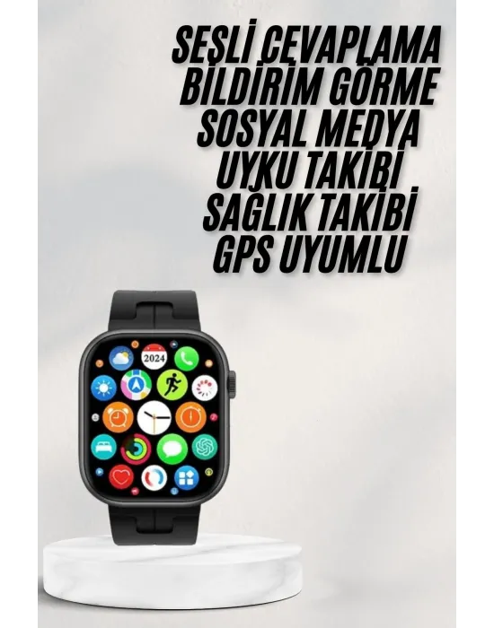 Akıllı Saat Android Ve İos Uyumlu Plastik Kordon Yeni Nesil