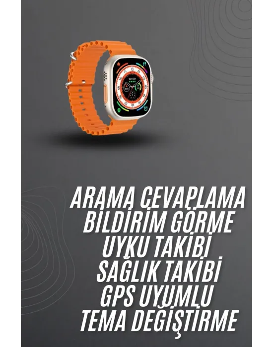 Akıllı Saat Arama Cevaplayan Bildirim Görme Yeni Nesil Bluetooth Bağlantılı
