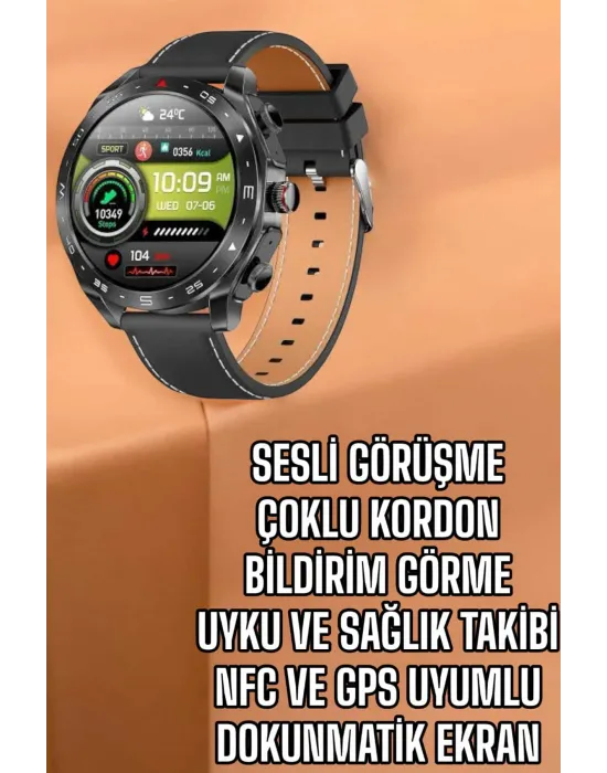 Akıllı Saat Bildirim Görme Sesli Görüşme Çoklu Kordon Gps Takibi