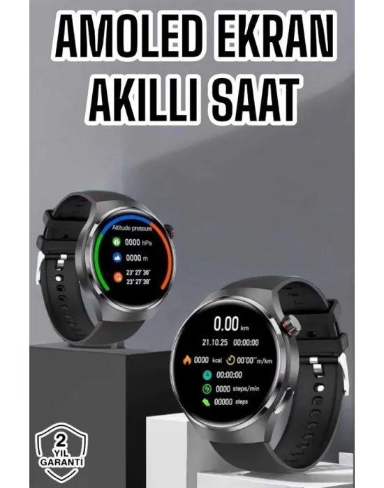 Akıllı Saat Bluetooth Bağlantılı Amoled Ekran Uyku Ve Sağlık Takibi