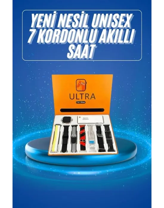 Akıllı Saat Çağrı Cevaplayabilen Unısex 7 Kordonlu Müzik Dinleme