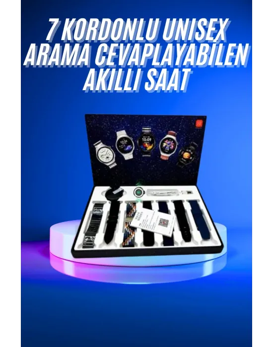 Akıllı Saat Çoklu Kordon Seçenekli Dokunmatik Ekran Nabız Sensörlü