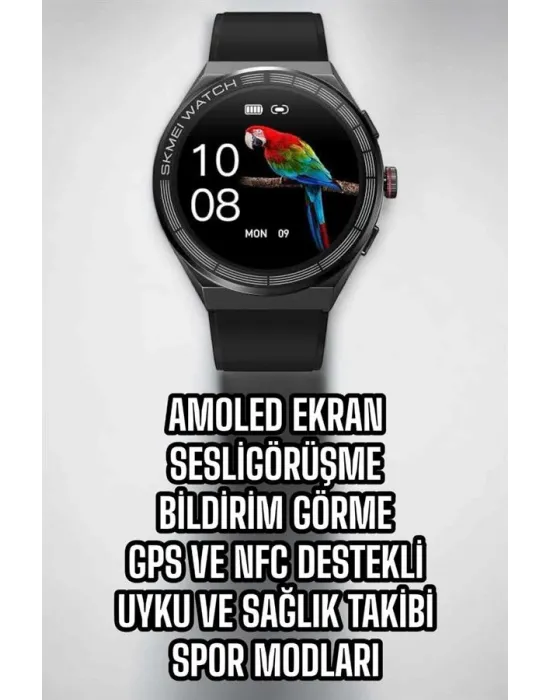Akıllı Saat Dokunmatik Ekran Sesli Görüşme Ve Bildirim Görme Sağlık Takibi