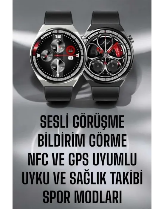 Akıllı Saat Gps Ve Nfc Özelliği Sesli Görüşme Dokunmstik Ekran
