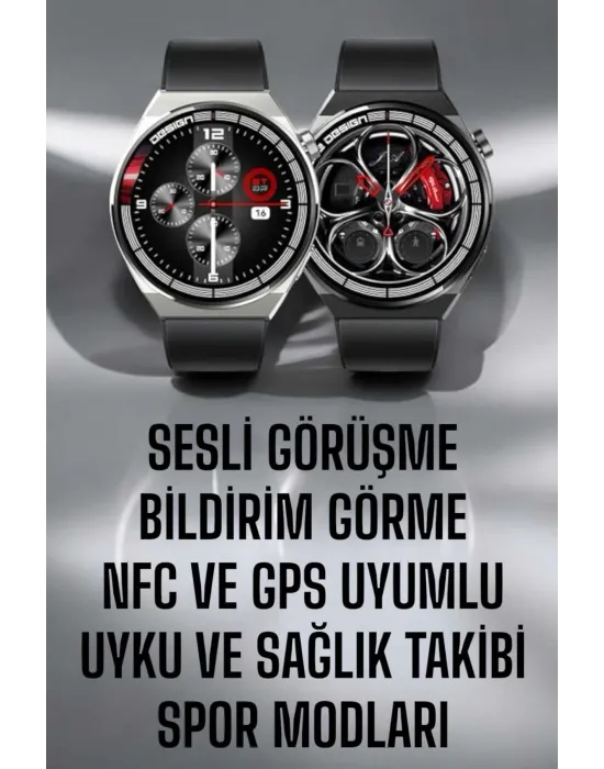 Akıllı Saat Gps Ve Nfc Özelliği Sesli Görüşme Dokunmstik Ekran