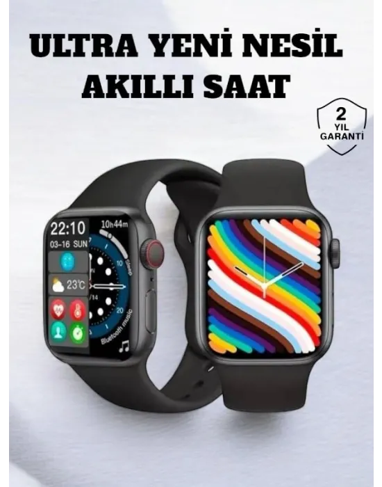 Akıllı Saat İos Ve Android İle Uyumlu Şık Ve Çok Fonksiyonlu