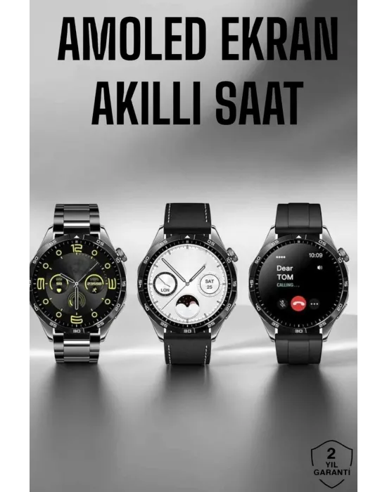 Akıllı Saat Metal Kordonlu Gps Ve Nfc Uyumlu Arama Cevaplayan