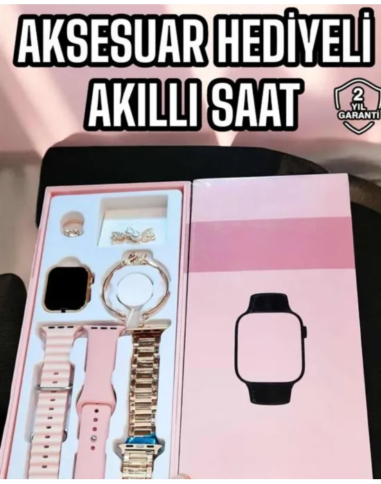 Akıllı Saat Sesli Görüşme Bildirim Görme Uyku Ve Sağlık Takibi