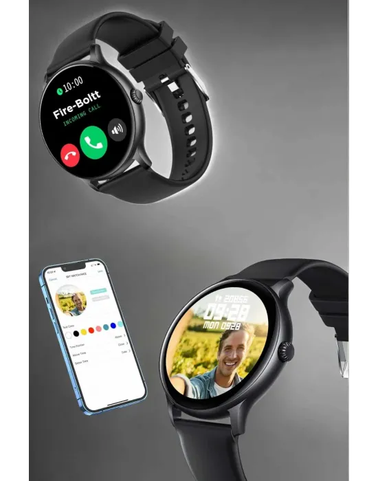 Akıllı Saat Sesli Görüşme Bluetooth Bağlantılı 3 Kordonlu