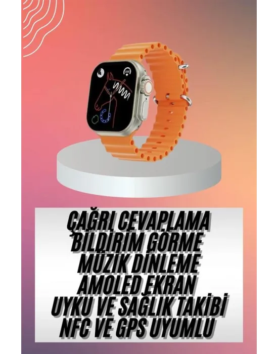 Akıllı Saat Ultra Android & İos Uyumlu Arama Bildirim Özellikli