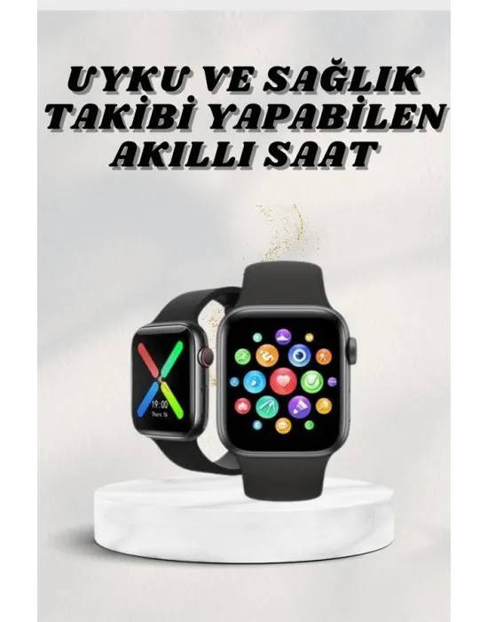 Akıllı Saat Wireless Şarj Yüksek Çözünürlüklü Müzik Dinleme Sesli Cevaplama