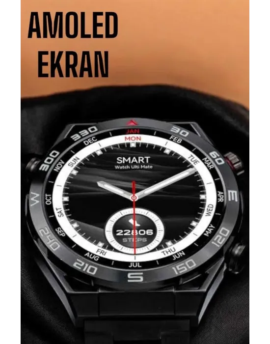 Akıllı Saat Yeni Nesil 2024 Model Metal Kordonlu Bluetooth Bağlantılı