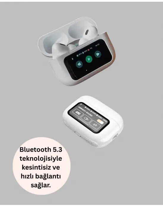 Akıllı Sensörlü Su Geçirmez Bluetooth Kulaklık Güçlü Batarya Ve Bass