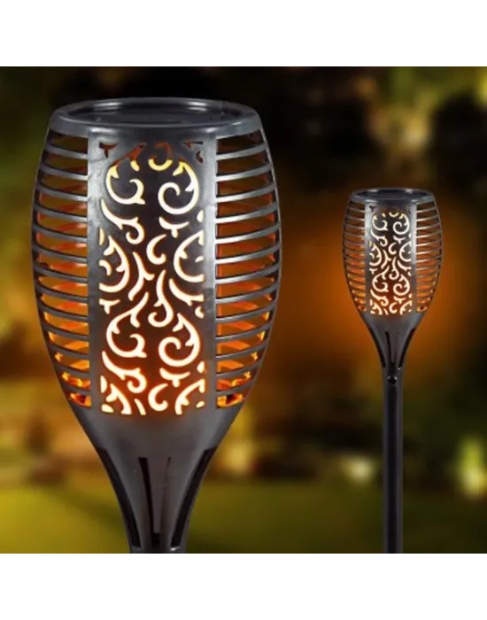 Alev Efektli Solar Bahçe Lambası (51 Cm)