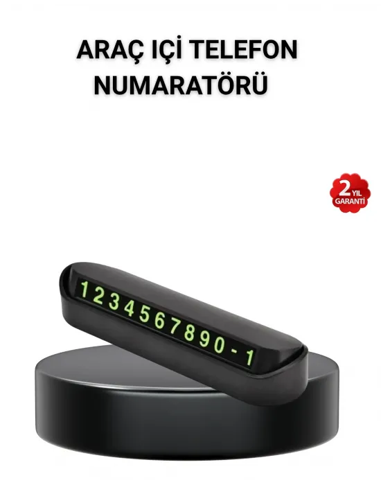 Alüminyum Kasa Gri Çevirmeli Araç İçi Telefon Numaratörü