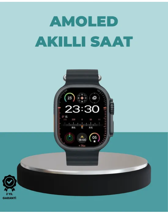 Amoled Akıllı Saat 49mm Bluetooth Arama Spor Ve Sağlık