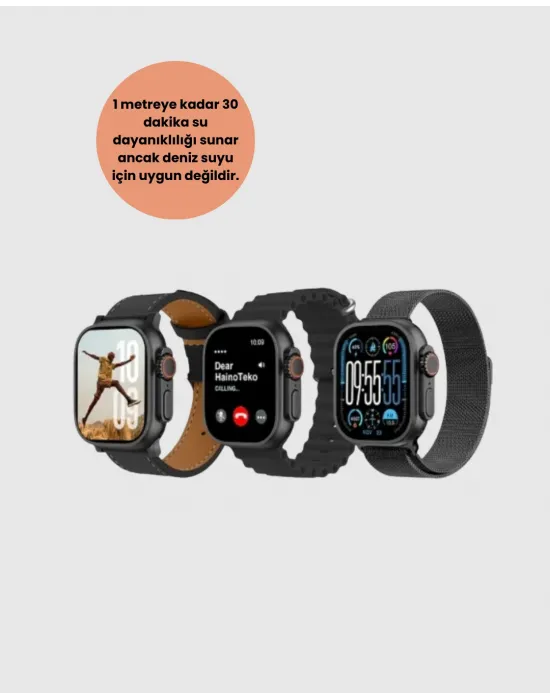 Amoled Akıllı Saat Bluetooth Arama Su Geçirmez